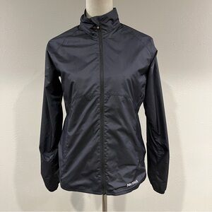 Marmot windbreaker light jacket soft lining navy black‎